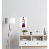 Schaumdruck - Flüssige Skulptur in einer Flasche eingeschlossen