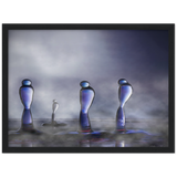 Archivmattpapier aus Holz gerahmtes Plakat - der Ausguss