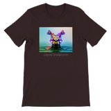 Premium Unisex Crewneck T-skjorte - Crystal Owl