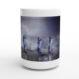 Weiß 15 Unzen Keramikbecher