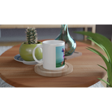 Weiße 11oz Ceramic Mug - Crystal Owl