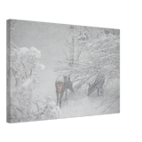 Leinwand-Deer im Winter