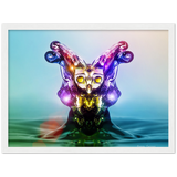 Premium Matte Paper Wooden Framed Poster - Crystal Owl