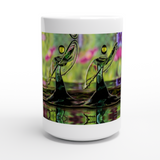 Weiß 15 Unzen Keramikbecher