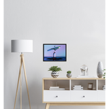 Premium matt papir tre innrammet plakat - vann fugl