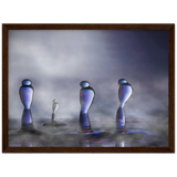 Archivmattpapier aus Holz gerahmtes Plakat - der Ausguss