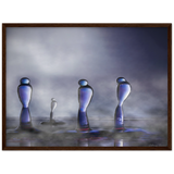 Archivmattpapier aus Holz gerahmtes Plakat - der Ausguss