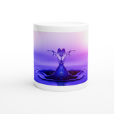 Weiße 11oz Ceramic Mug - Besucherfraom Area 51