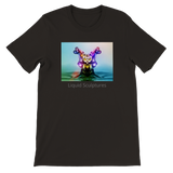 Premium Unisex Crewneck T-skjorte - Crystal Owl