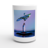 Weiß 15 Unzen Keramikbecher