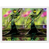 Premium Matte Paper Wooden Innrammet Plakat - To dansere