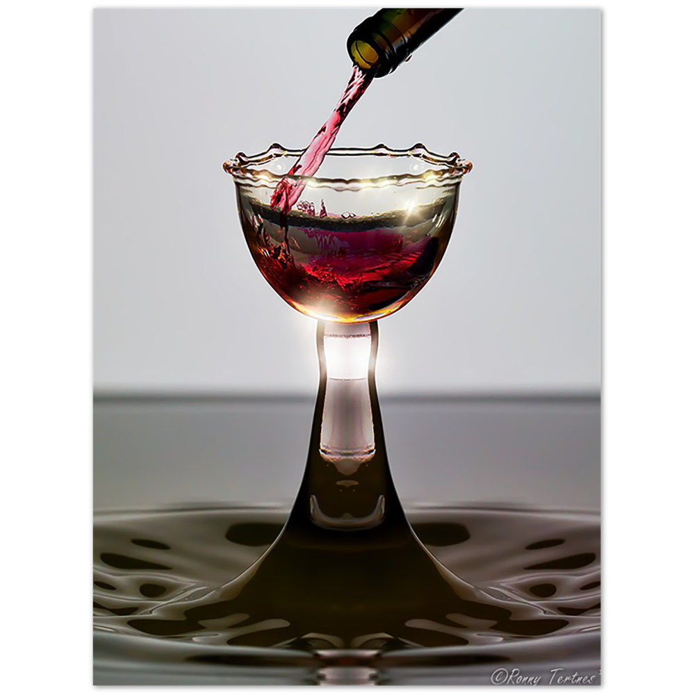 Premium Matte Paper Poster Wine to Water H2O Sculptures