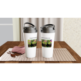 Weißer 15z-Edelstahl-Reise-Becher