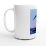 Weiß 15 Unzen Keramikbecher