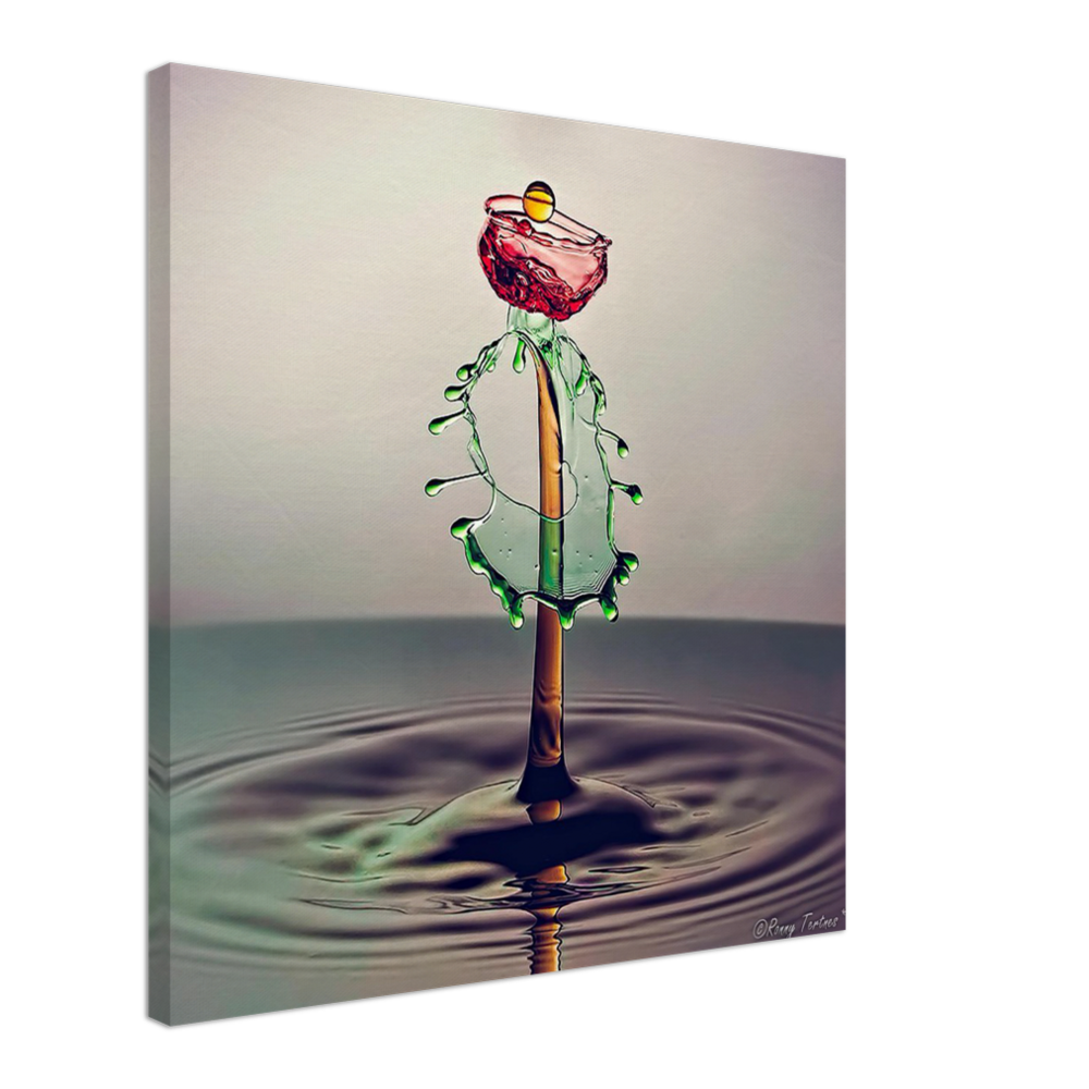 Leinwand-Wasser Blume – H2O Sculptures