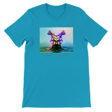 Premium Unisex Crewneck T-skjorte - Crystal Owl