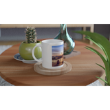 Weißer 11oz Keramischer Becher BERGEN