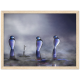 Archivmattpapier aus Holz gerahmtes Plakat - der Ausguss