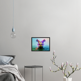 Premium Matte Paper Wooden Framed Poster - Crystal Owl