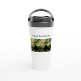 Weißer 15z-Edelstahl-Reise-Becher