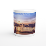 Weißer 11oz Keramischer Becher BERGEN