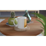 Weiß 11oz Keramik Becher-Sortier Hut