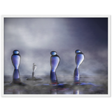 Archivmattpapier aus Holz gerahmtes Plakat - der Ausguss