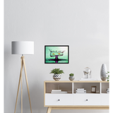 Premium Matte Paper Wooden Framed Poster - Fish Bowl of Water