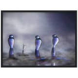 Archivmattpapier aus Holz gerahmtes Plakat - der Ausguss