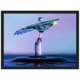 Premium matt papir tre innrammet plakat - vann fugl