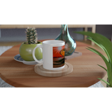 Weiß 11oz Ceramic Becher