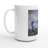 Weiß 15 Unzen Keramikbecher