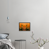 Archival Matte Paper Wooden Framed Poster - Alien Dancers