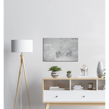 Leinwand-Deer im Winter