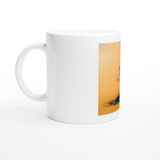 Weiß 11oz Keramik Becher-Sortier Hut