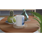 Weiß 11oz Ceramic Becher