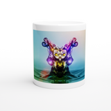 White 11oz Ceramic Mug - Crystal Owl