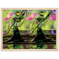 Poster enmarcado de madera mate premium - dos bailarines